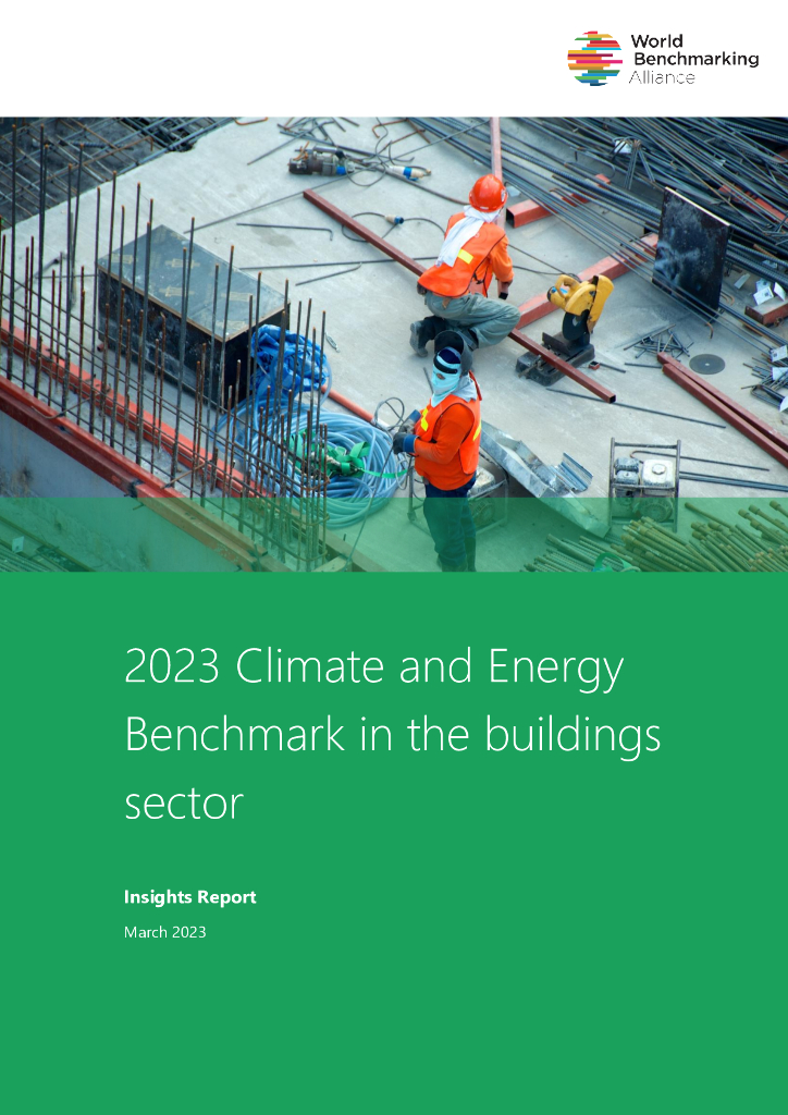 世界基准联盟（WBA）：2023年建筑基准洞察报告（英文版）