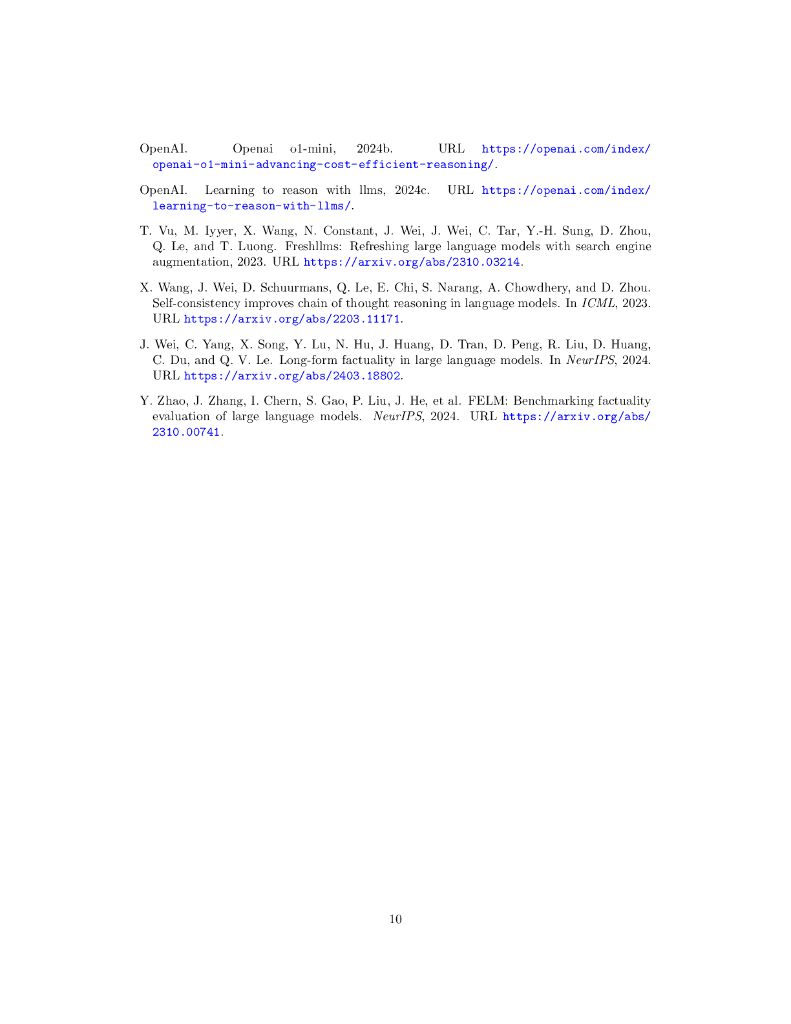 OpenAI 开源 SimpleQA 新基准论文：Measuring short-form factuality in large language models_第10页
