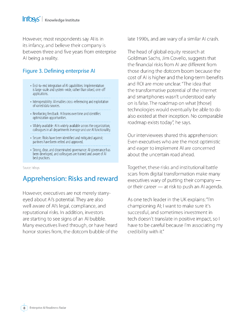 印孚瑟斯Infosys：2024年企业人工智能准备雷达图（英文版）_第8页