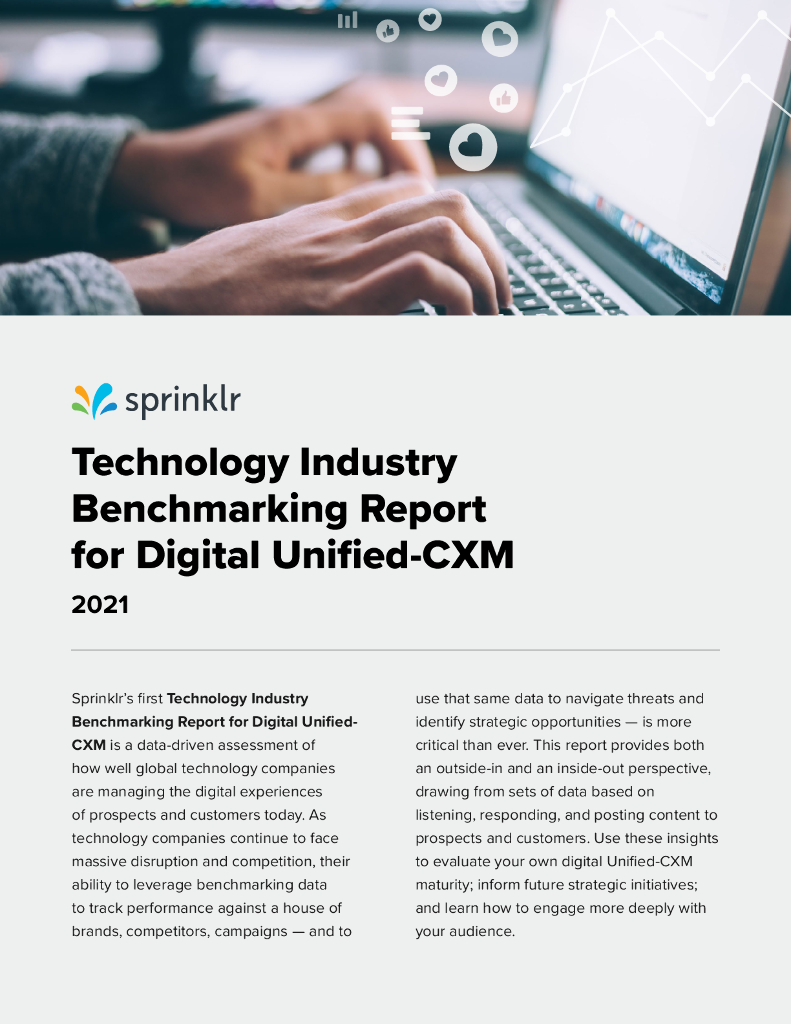 Sprinklr：2021年数字客户体验和社交技术行业基准报告（英文版）