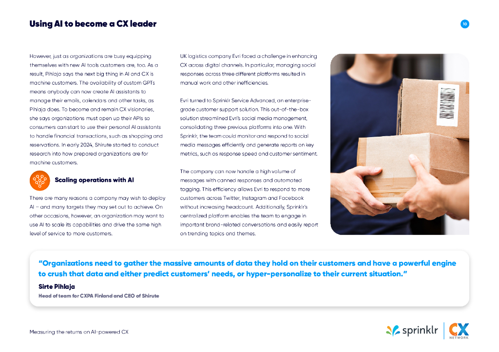 Sprinklr：2023年衡量欧洲人工智能驱动的客户体验的回报报告（英文版）_第10页
