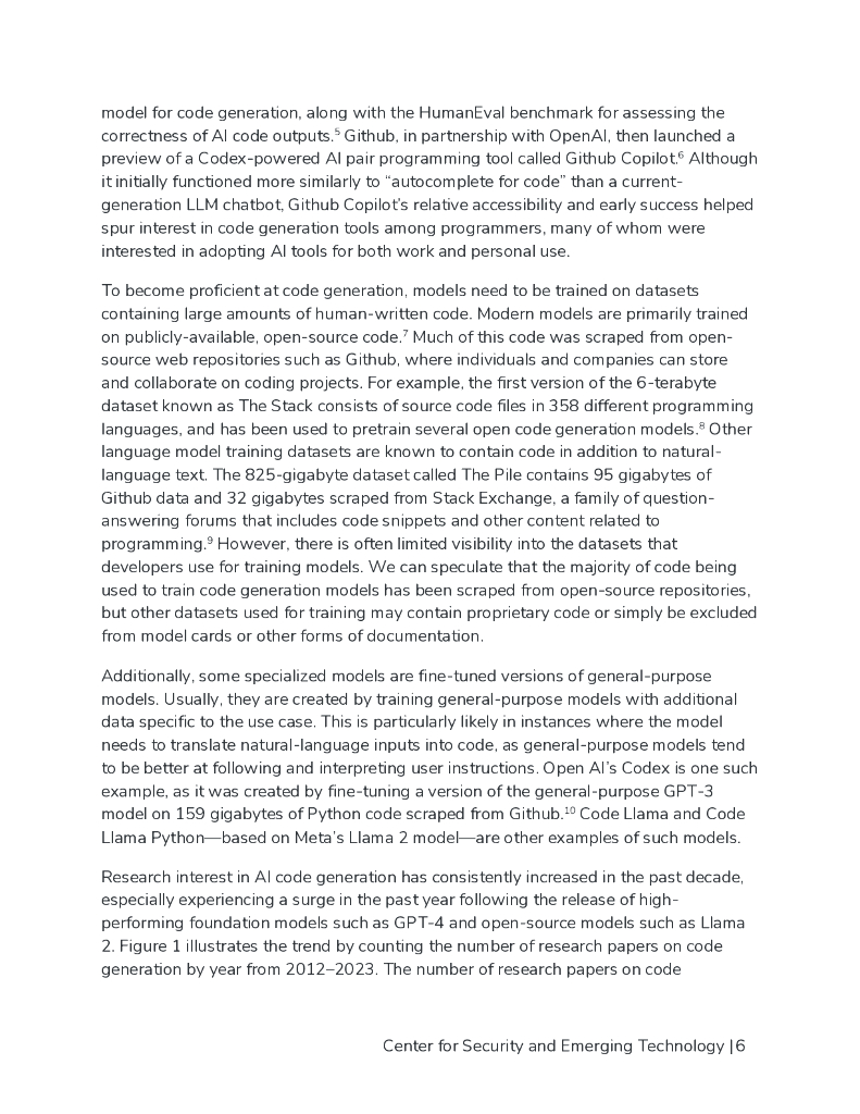 CSET：2024年人工智能生成代码的网络安全风险报告（英文版）_第7页