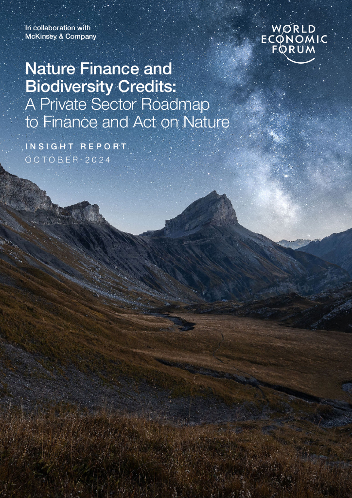 世界经济论坛：2024年自然金融和生物多样性信贷：私营部门融资和自然行动路线图（英文版）