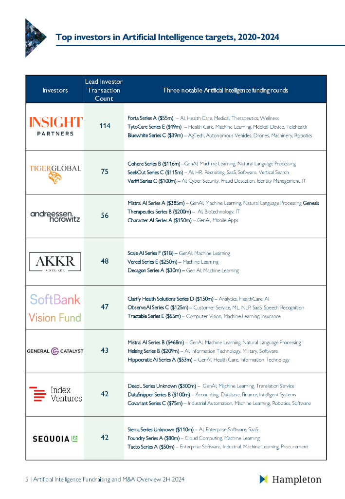 Hampleton：2024年上半年人工智能投融资和并购市场报告（英文版）_第6页