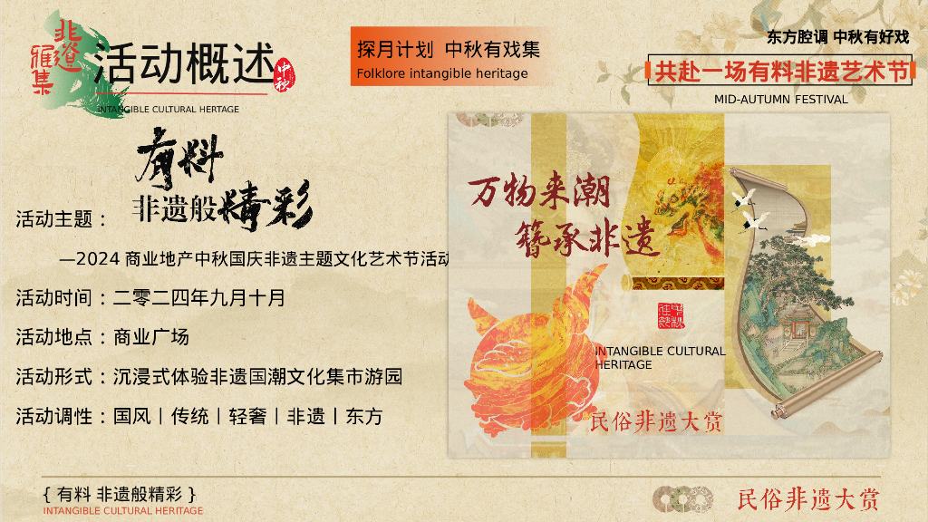 有料 非遗般精彩-2024商业广场文旅景区中秋国庆国潮非遗主题文化艺术节活动策划方案_第6页
