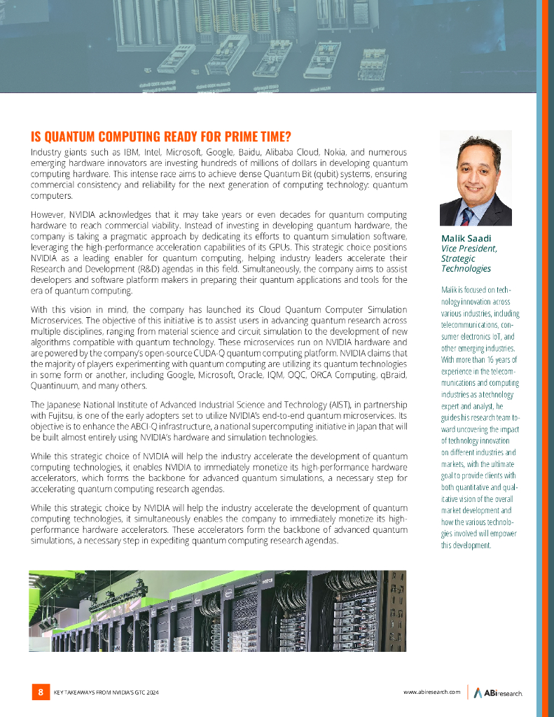 ABI Research：英伟达2024年GTC大会要点白皮书：人工智能时代的创新（英文版）_第8页