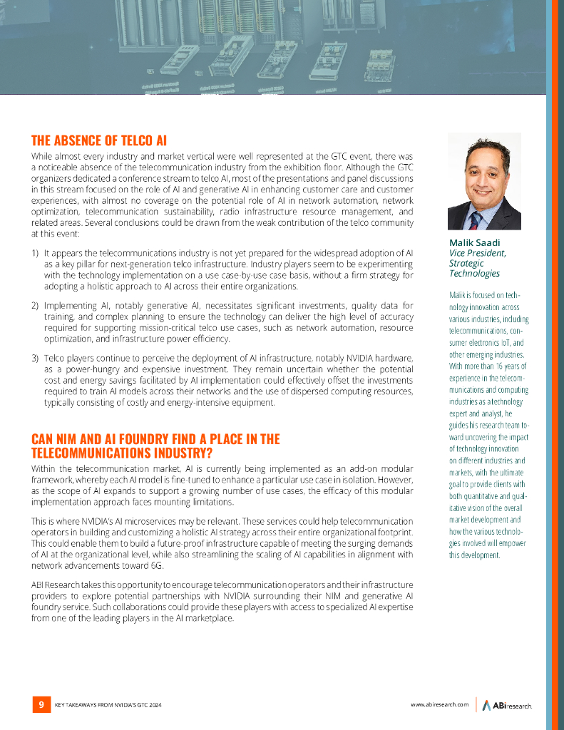 ABI Research：英伟达2024年GTC大会要点白皮书：人工智能时代的创新（英文版）_第9页