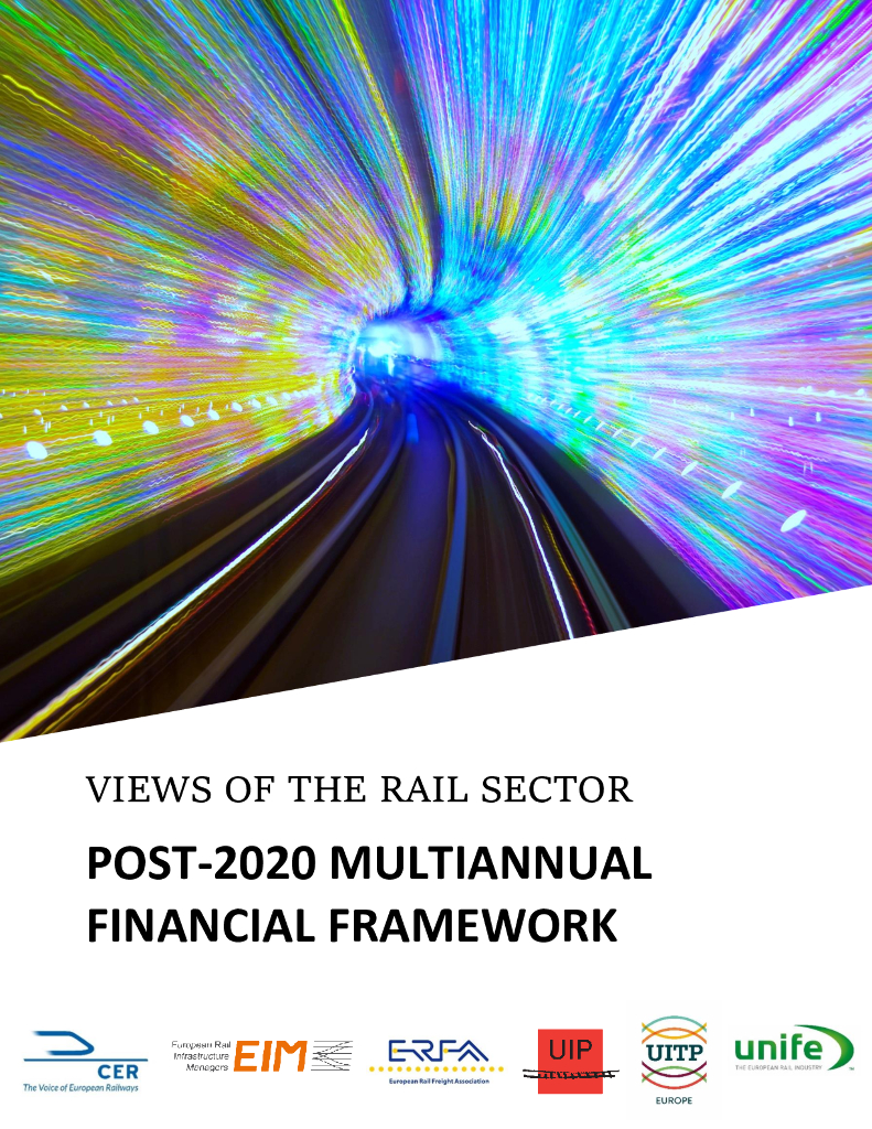 UNIFE：铁路行业观点：2020年后多年期财务框架报告（英文版）