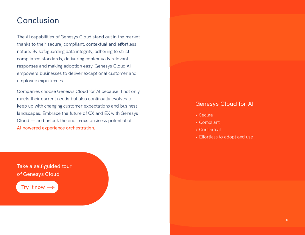 Talkdesk：2024年为什么公司选择Genesys Cloud进行人工智能和自动化报告（英文版）_第8页