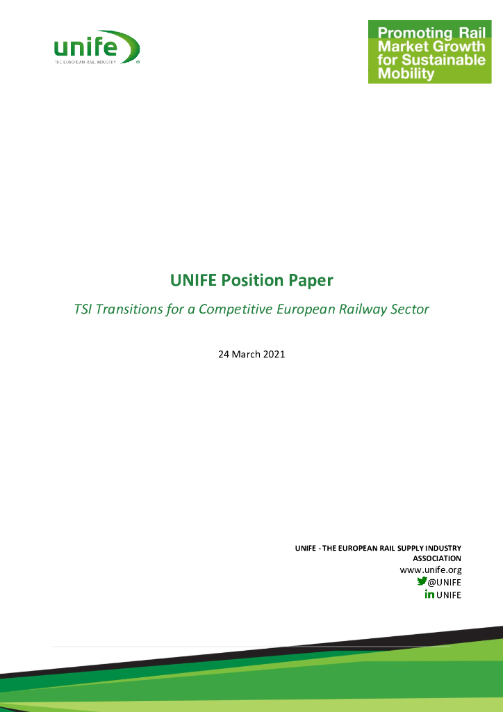 UNIFE：2021年TSI转型以打造具有竞争力的欧洲铁路行业报告（英文版）