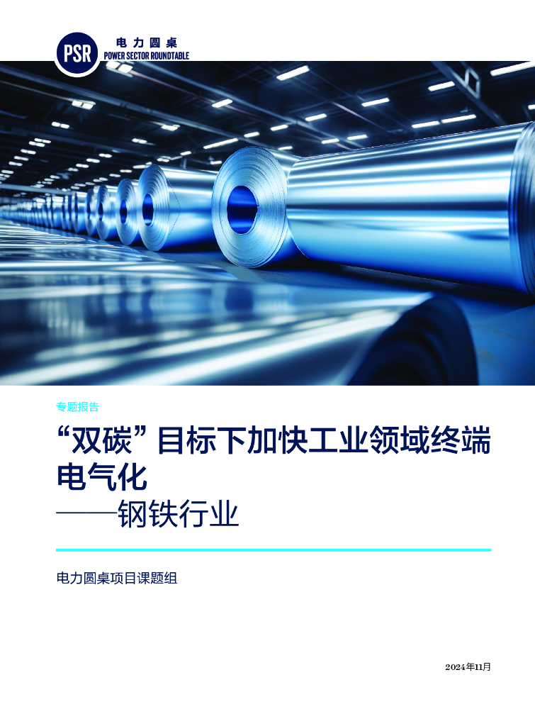 自然资源保护协会：2024年“双碳”目标下加快工业领域终端电气化专题报告——<em>钢铁</em>行业