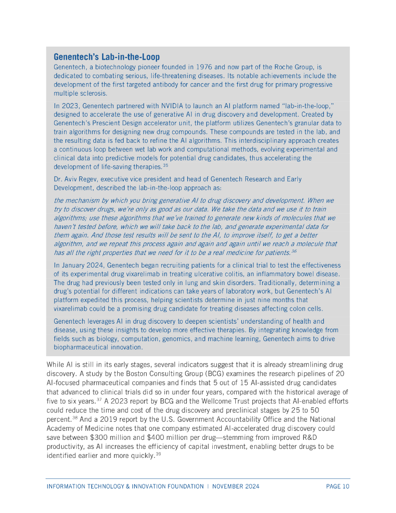 ITIF：2024年利用人工智能加速生物制药行业创新报告（英文版）_第10页