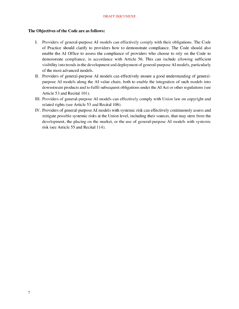 欧盟：通用人工智能业务守则（初稿）（2024）（英文版）_第7页