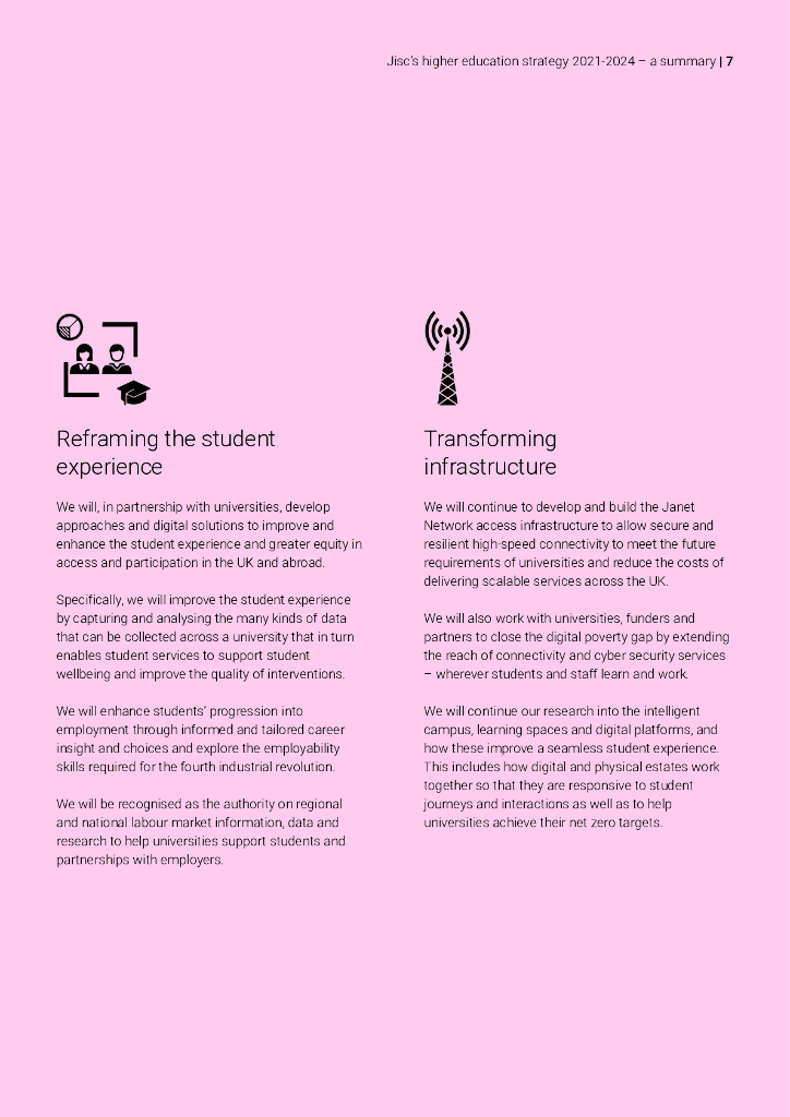 JISC：2021-2024年高等教育战略：为英国高等教育提供动力报告（英文版）_第7页