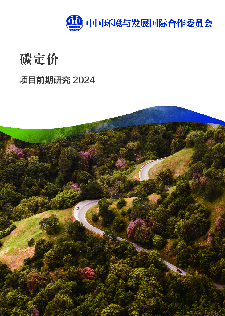 CCICED中国环境与发展国际合作委员会：2023-2024年项目前期研究报告-碳定价
