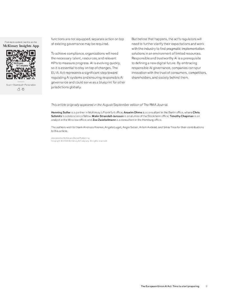 麦肯锡：2024年欧盟人工智能法案：是时候开始准备了（英文版）_第9页