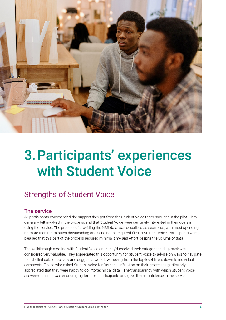 JISC：2024年国家高等教育人工智能中心-学生声音试点报告（英文版）_第7页