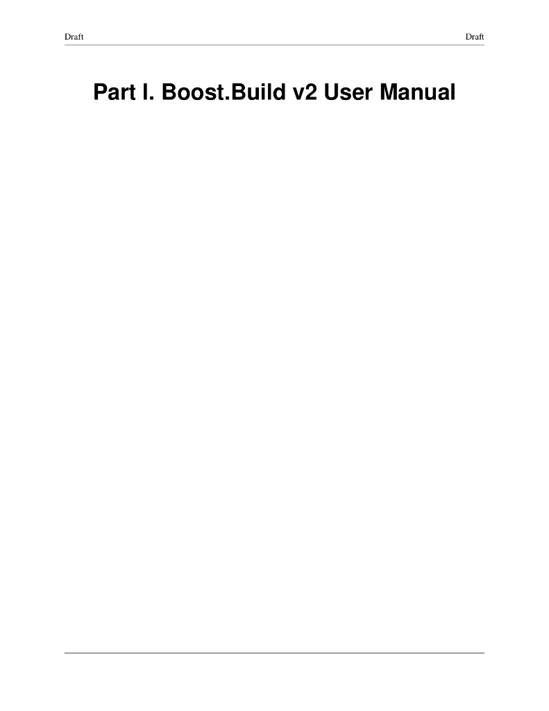 Boost.Build v2 User Manual