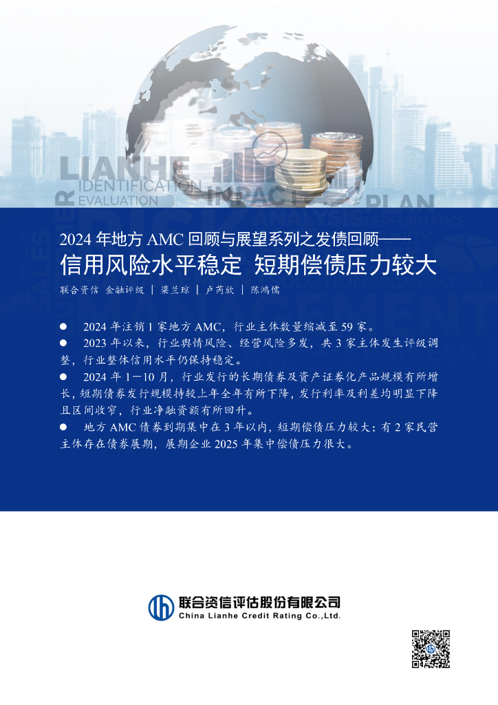 联合资信：2024年地方AMC回顾与展望系列之发债回顾——信用风险水平稳定 短期偿债压力较大