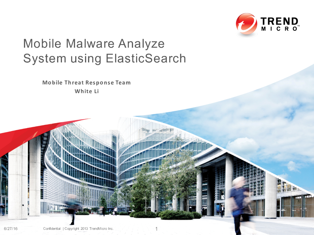 Mobile Malware Analyze System using ElasticSearch