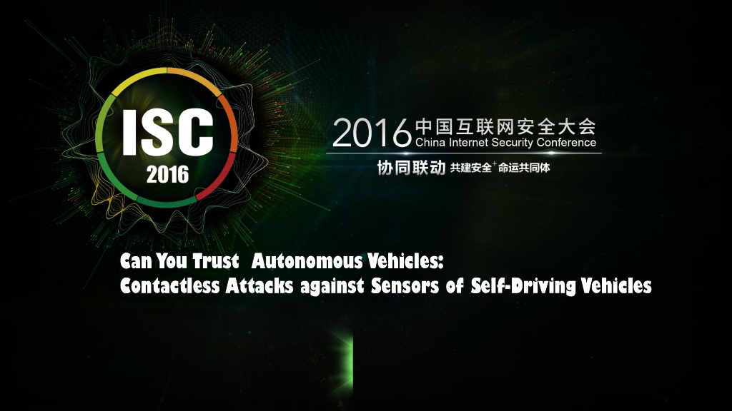 CanYouTrust AutonomousVehicles：Contactless Attacks against Sensors of Self-Driving Vehicles