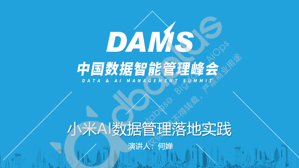 何婵：小米AI数据管理落地实践