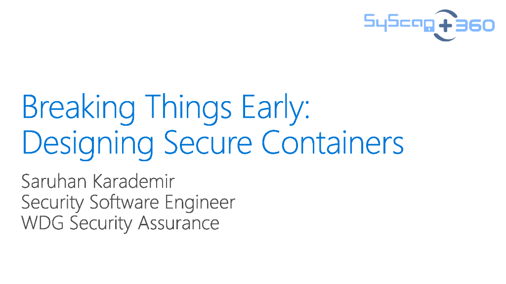 Windows Server Container-一个新的灵丹妙药？
