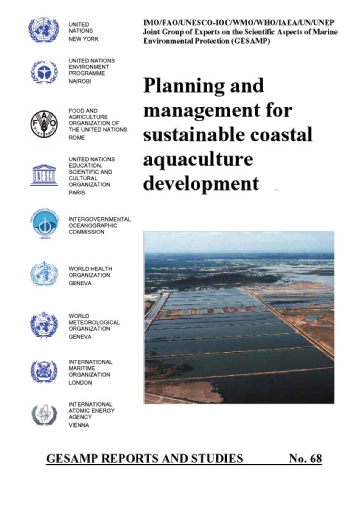 FAO联合国粮农组织：2001年沿海水产养殖可持续发展的规划和管理报告（英文版）