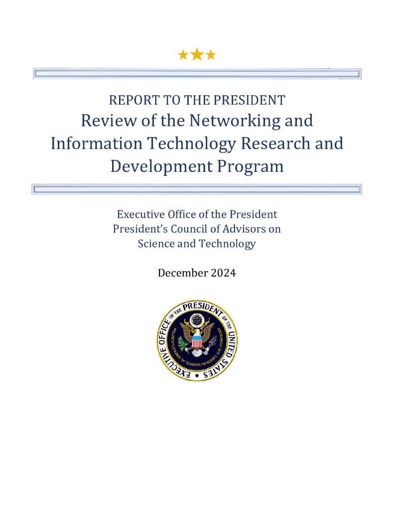 美国国家科学技术委员会：2024年网络和信息技术研究与开发计划的审查报告（英文版）