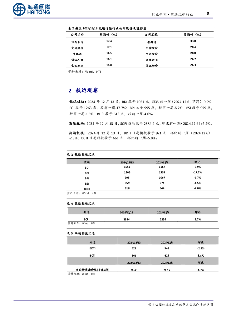 海通国际：交通运输周报：2024数字交通大会在京举办，聚焦新质生产力，激发行业新动能_第8页