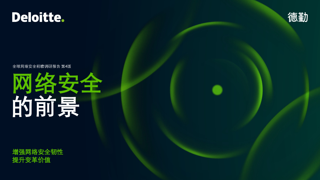 德勤：2024年全球网络安全前瞻调研报告（第4版）