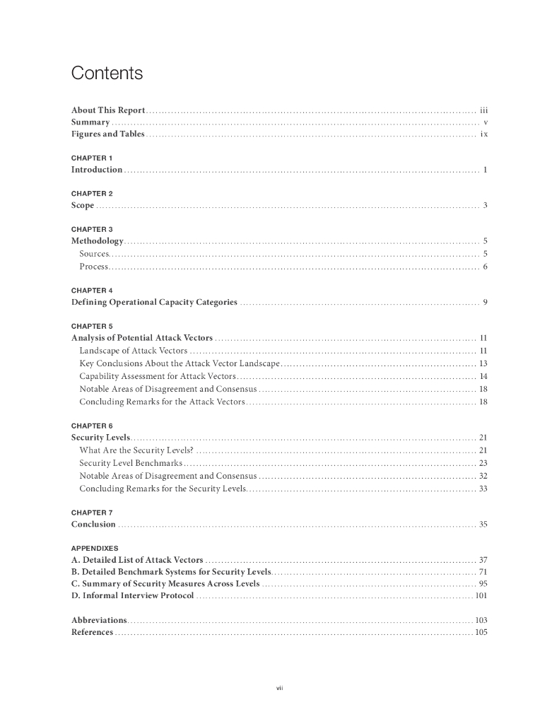 Rand兰德：2024保护人工智能模型权重研究报告：防止前沿模型被盗和滥用（英文版）_第7页