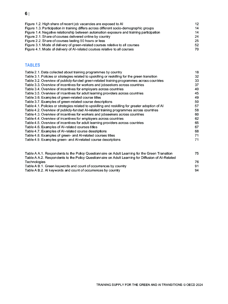 OECD经合组织：2024年绿色与人工智能转型中的技能培训供给报告：赋能员工 掌握关键技能（英文版）_第8页