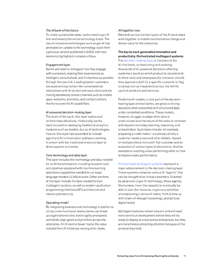 麦肯锡：2024年从银行业的人工智能中提取价值：重新连接企业报告（英文版）_第10页