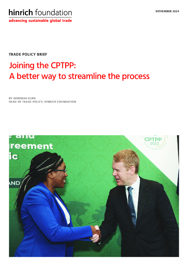 Hinrich Foundation：2024年贸易政策简报-加入CPTPP：简化流程的更好方法（英文版）