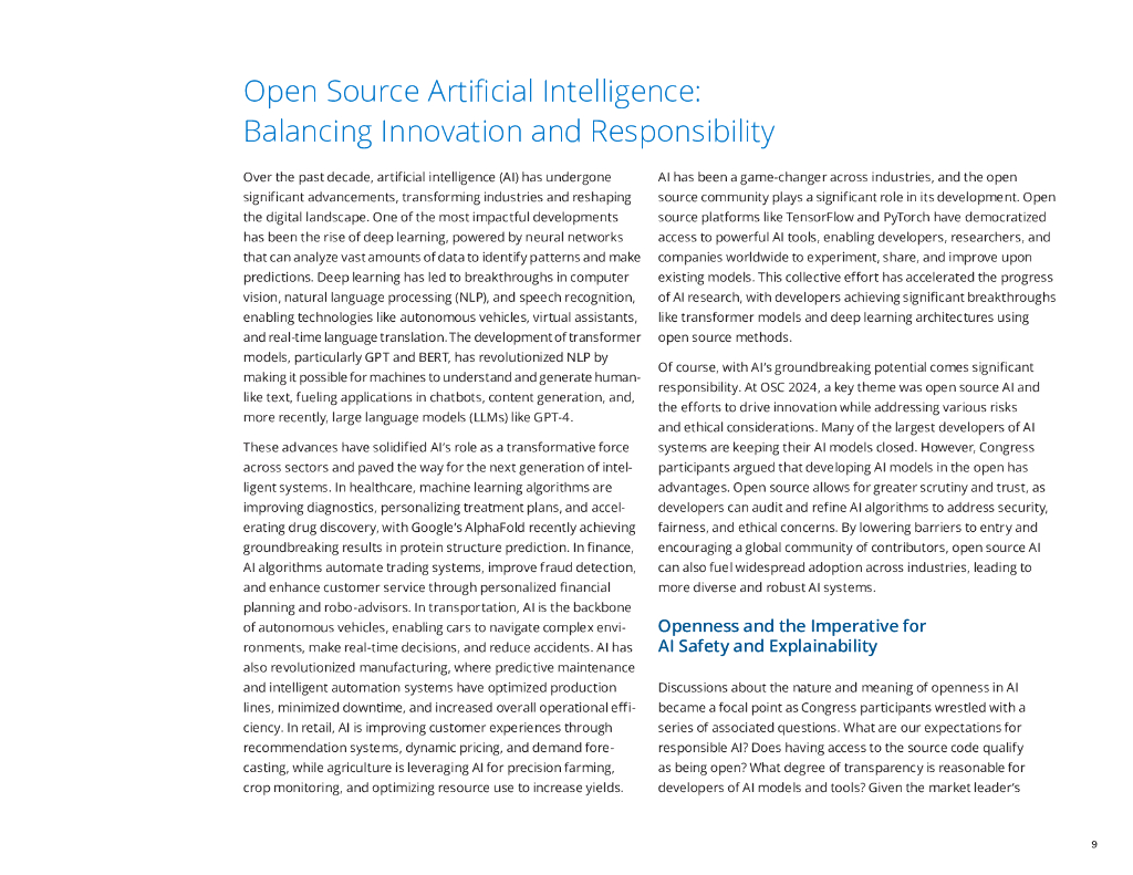 Linux基金会：2024年世界开源大会报告——塑造人工智能安全和数字公共产品合作的未来（英文版）_第9页