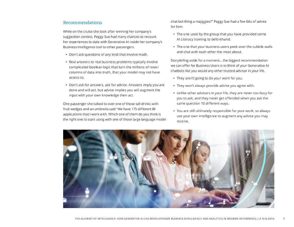 LFAI&Data：2024年智能炼金术：生成式人工智能如何彻底变革现代企业中的商业智能和分析白皮书（英文版）_第7页