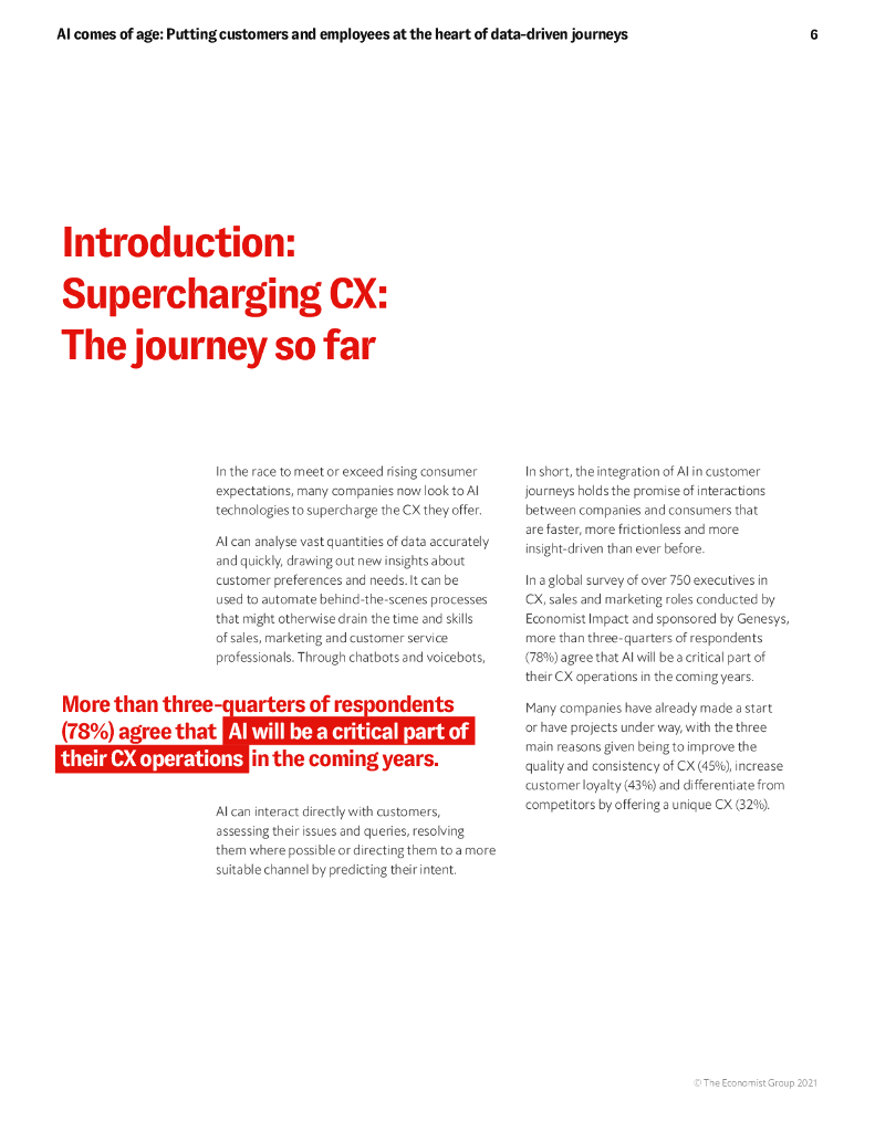 Talkdesk：2021年人工智能时代来临： 以客户和员工为中心的数据驱动旅程报告（英文版）_第6页