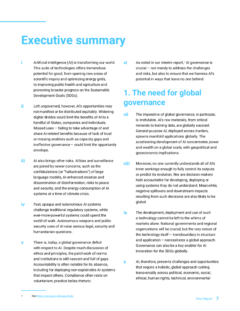 联合国AI高级别咨询机构：2024年治理人工智能，助力造福人类：最后报告（英文版）_第7页