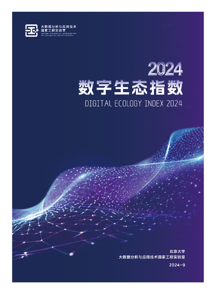 北京大学：2024年数字生态指数报告