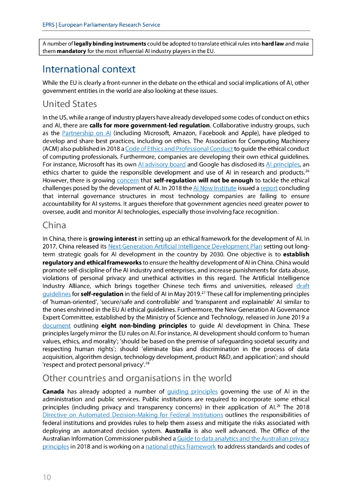 欧洲议会：2024年欧盟人工智能伦理指南：背景和实施报告（英文版）_第10页
