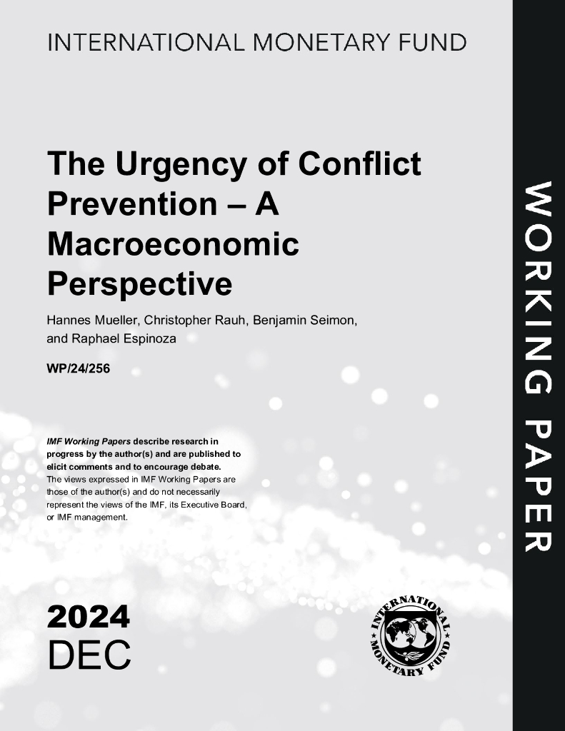 国际货币基金组织：2024年预防冲突的紧迫性——宏观经济视角报告（英文版）
