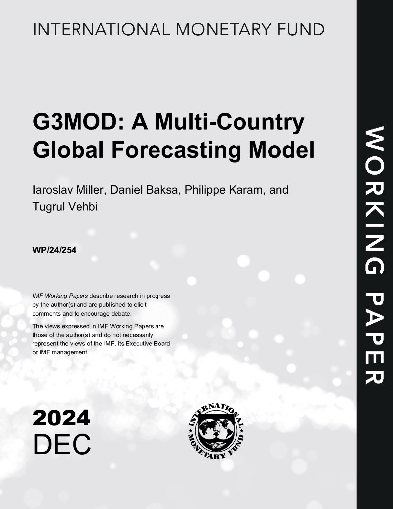 国际货币基金组织：2024年G3MOD：多国全球预测模型报告（英文版）