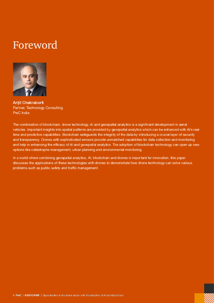 普华永道&ampASSOCHAM：2024年人工智能、区块链与无人机技术的融合应用：行业机遇研究报告（英文版）_第6页