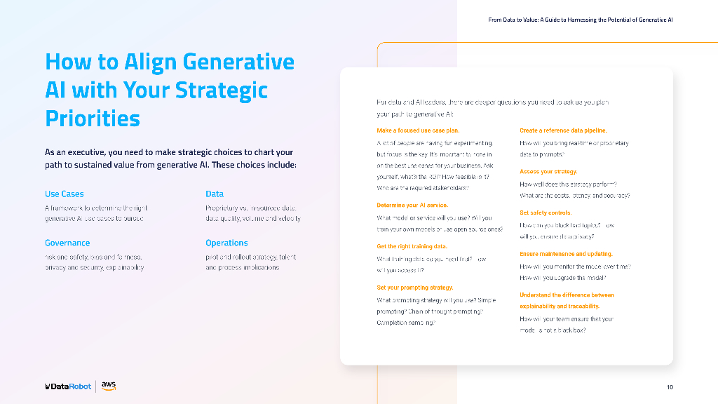 DataRobot&AWS：2024年利用生成式人工智能的潜能指南报告（英文版）_第10页