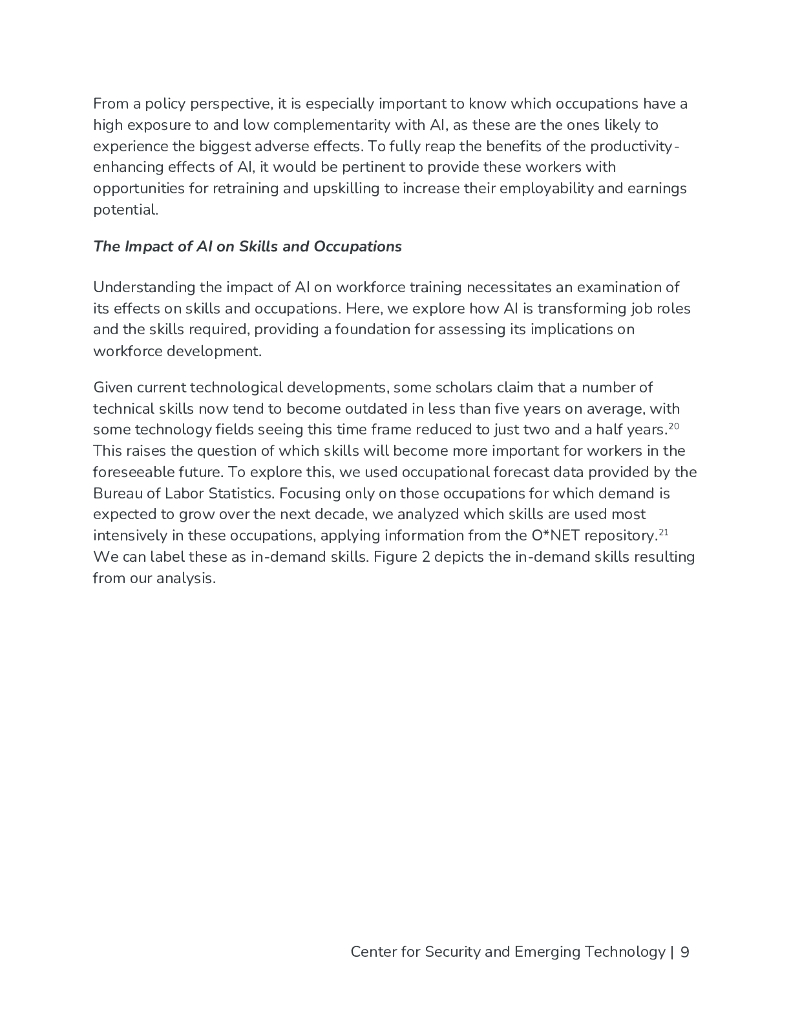 CSET美国安全与新兴技术中心：2024年人工智能与劳动力培训的未来研究报告（英文版）_第10页