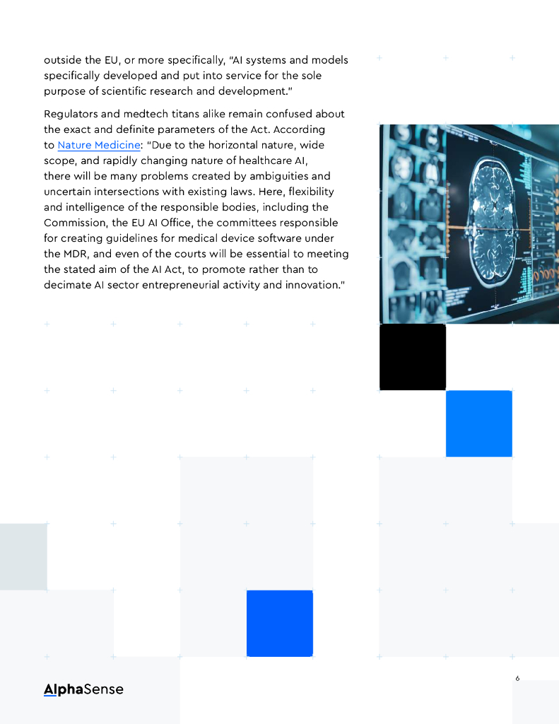 AlphaSense：2024年欧盟人工智能法案对欧洲中东和非洲地区医疗科技领域的影响分析报告（英文版）_第8页