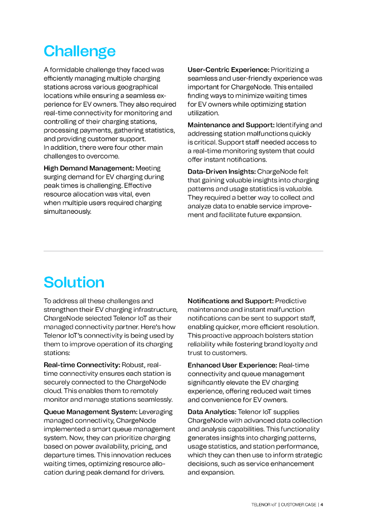 Telenor IoT：2024年ChargeNode：利用物联网优化电动汽车充电报告（英文版）_第4页