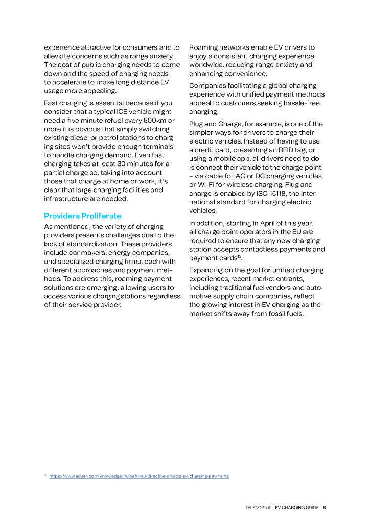Telenor IoT：2024年充电站运营商电动汽车指南报告（英文版）_第8页