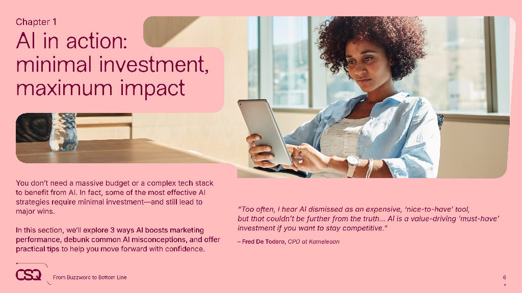 Contentsquare：2024年如何确保您的营销策略面向未来：来自8位MarTech专家的实用人工智能用例报告（英文版）_第6页